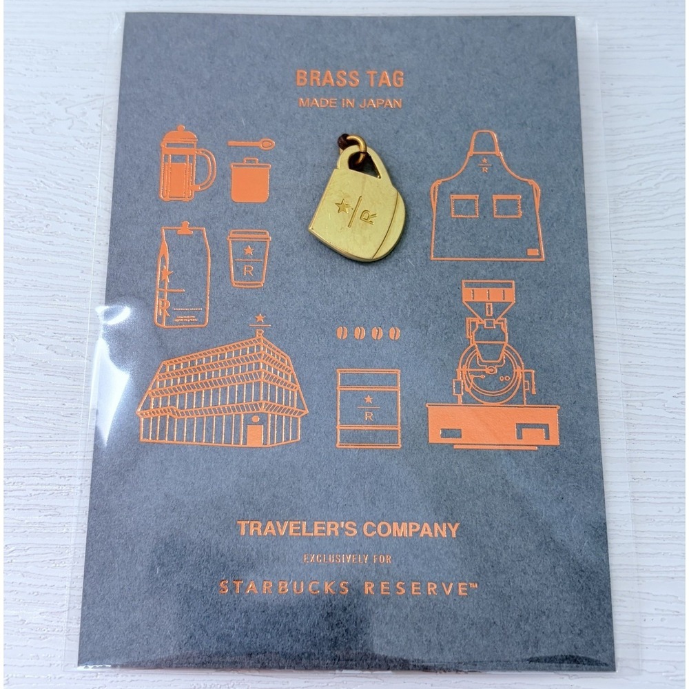 TRAVELER'S notebook Starbucks Reserve Tokyo Brass Tag Mug Charm Limited JAPAN
